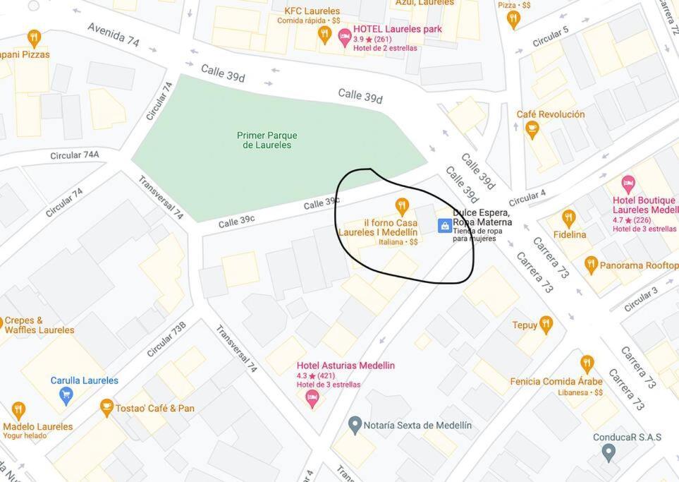 Prime Laureles Location With Air Conditioning Медельин Экстерьер фото